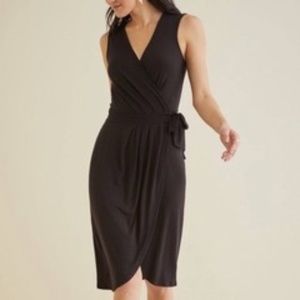 Amour Vert purple cotton wrap dress Size large